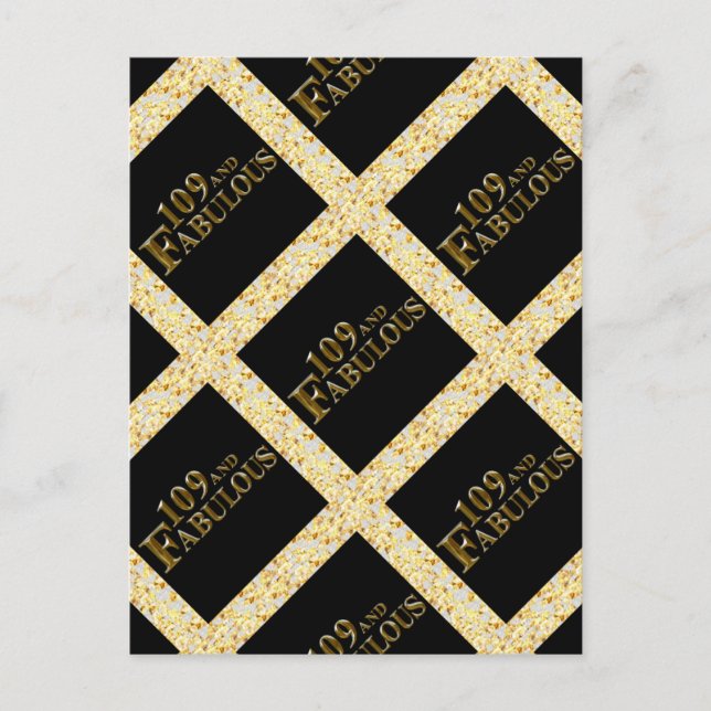 109 Geburtstag Postkarte (Vorderseite)