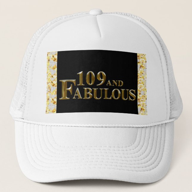 109 Geburtstag Truckerkappe (Vorderseite)