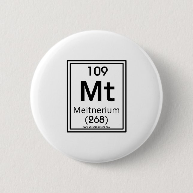 109 Meitnerium Button (Vorderseite)