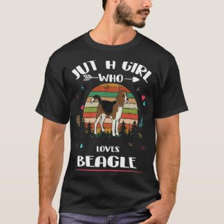 109 Nur ein Mädchen das Beagle liebt T-Shirt