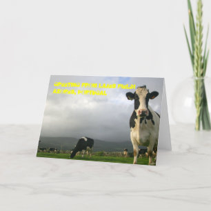 10.000 vaches ne peuvent pas être carte de voeux