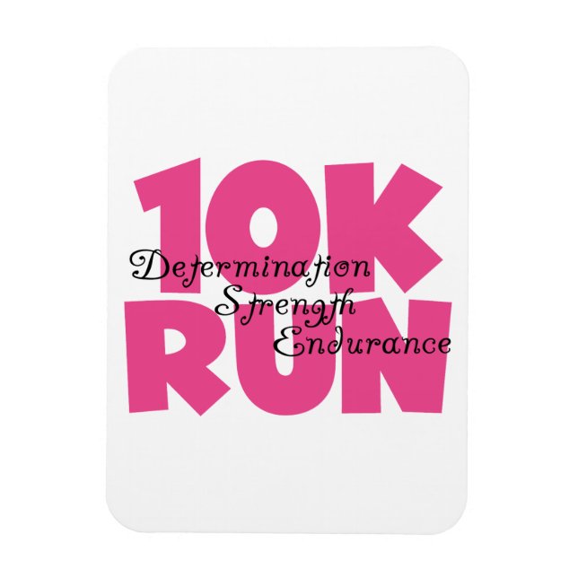 10.00 Uhr Laufen rosa Sportlauf Magnet (Vertikal)