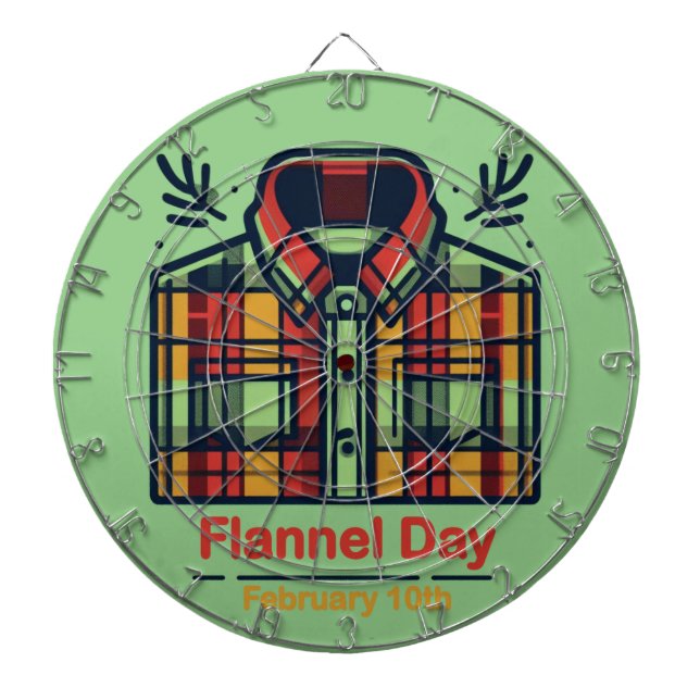 10.02. - Flannel Day Dartscheibe (vorne)