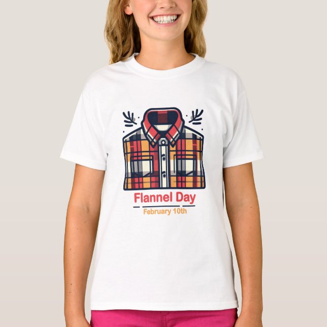 10.02. - Flannel Day T-Shirt (Vorderseite)