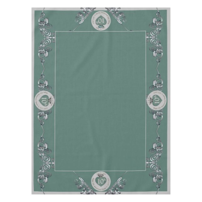 10.,11.,20.,25. Hochzeitstag  Tischdecke (Vorderseite)