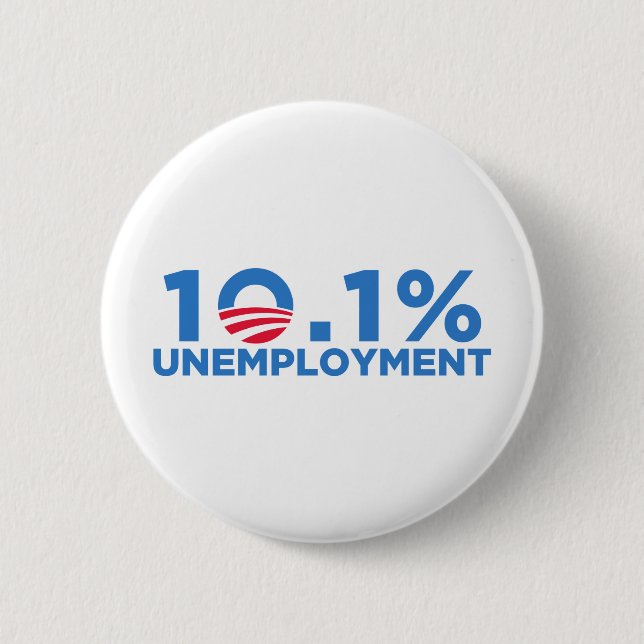 10,1 Prozent Arbeitslosigkeit Button (Vorderseite)