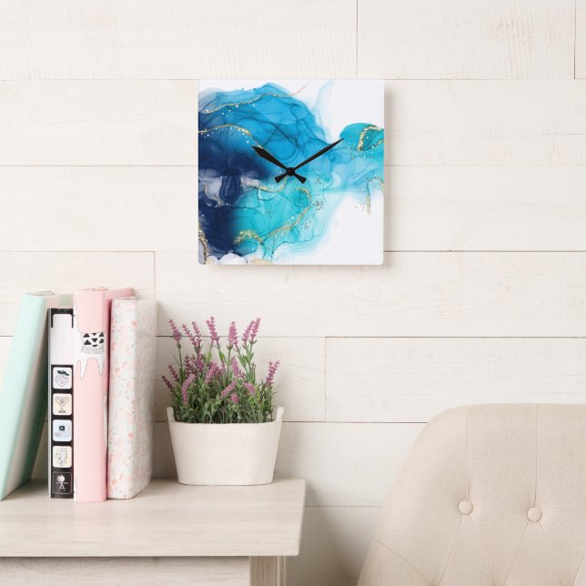 10,75" Resin Square Acrylwand Uhr (Lesesaal)