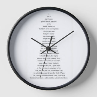 10,75" Runde Acrylmauer-Uhren- Leuchtturm Uhr