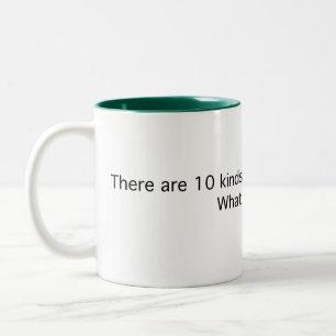 10 Arten Leute: Was? Zweifarbige Tasse