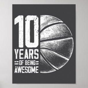 10 Basketball Alt 10. Basketballspieler Poster