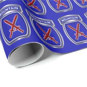 10. Bergabteilung "Climb to Glory" Geschenkpapier