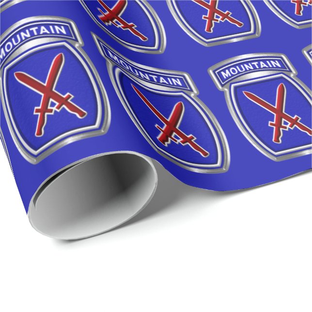 10. Bergabteilung "Climb to Glory" Geschenkpapier (Rolleneckpunkt)