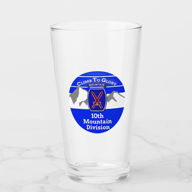 10. Bergabteilung "Climb to Glory" Globe Glas (Vorderseite)