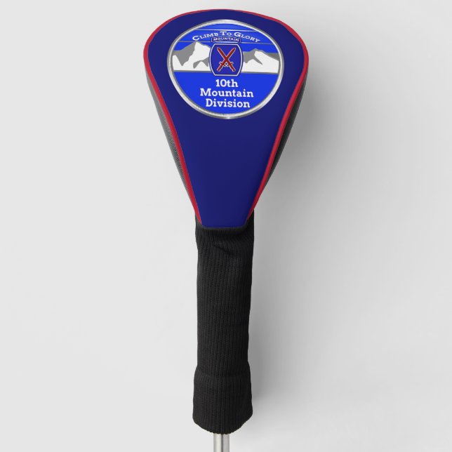10. Bergabteilung"Climb to Glory Globe" Golf Headcover (Vorderseite)