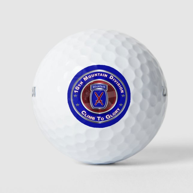 10. Bergabteilung "Climb to Glory" Golfball (Vorderseite)