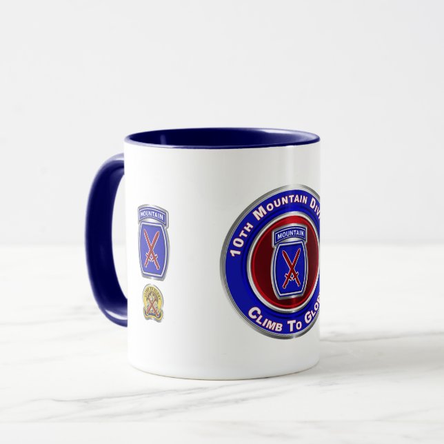 10. Bergabteilung "Climb to Glory" Tasse (Vorderseite Links)