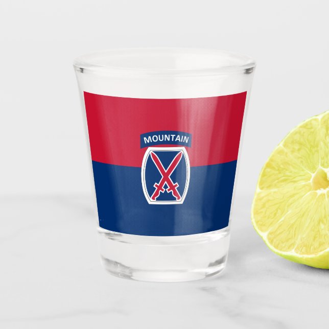 10. Bergabteilung Schnapsglas (Vorderseite)