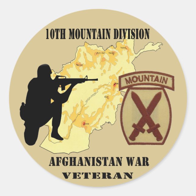10. Bergabteilung Veteran Stickers (Vorderseite)