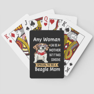 10 Besondere Mama für den Beagle Spielkarten