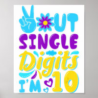 10. Birthday-Peace-Out-Single-Ziffern ich bin 10 J