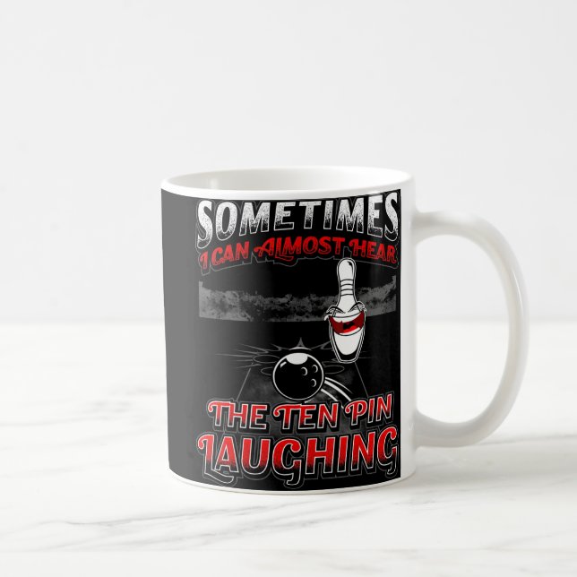 10 Button Lächeln Spaß Bowling hören Kaffeetasse (Rechts)