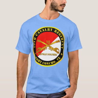 10. Cavalry Regiment Fort Concho TX Buffalo Soldi T-Shirt