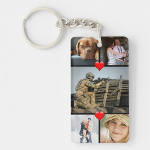 10 coeurs de collage de famille de photos