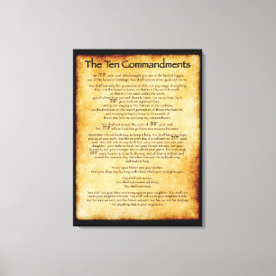 10 Commandements - Toile