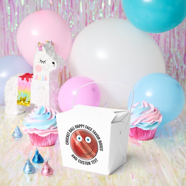 10 Custom Cricket Theme Party BLAUE EYES Happy Fac Geschenkschachtel (Party)