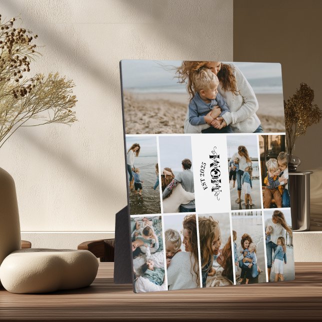 10 Custom Photo Collage Best Mom Ever  Fotoplatte (Von Creator hochgeladen)