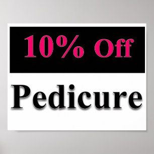 10% de réduction sur la pédicure Poster Matte