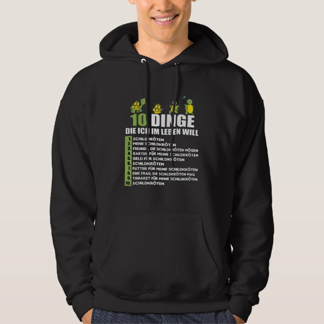 10 Dinge, die ich Wollte in Life Replica Tortoise Hoodie (Vorderseite)