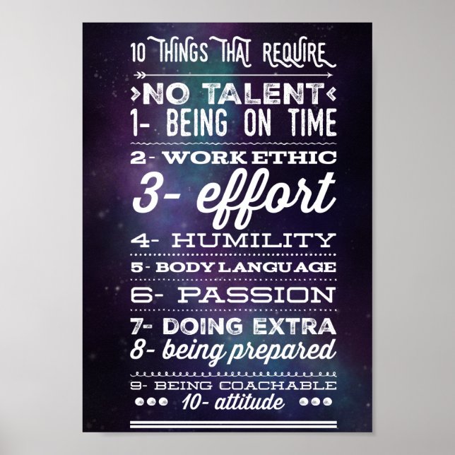 10 Dinge, die kein Talent erfordern Poster (Vorne)