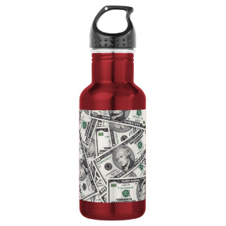 10-Dollar-Schein-Geldmuster Edelstahlflasche