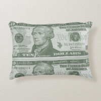 10 Dollarschein-Kissen