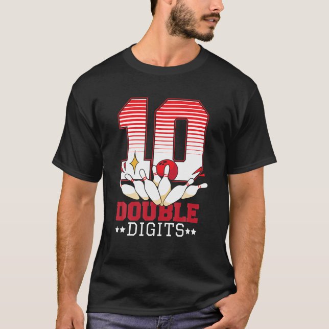10 Double Digits - 10Th Birthday Boy Funny Kids Bo T-Shirt (Vorderseite)