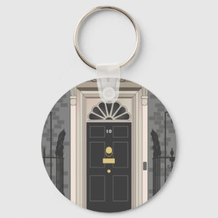 10 Downing Street, London (zeichnend) Schlüsselanhänger