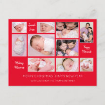 10 Foto Collage Quotes Rotes Frohe Weihnachten