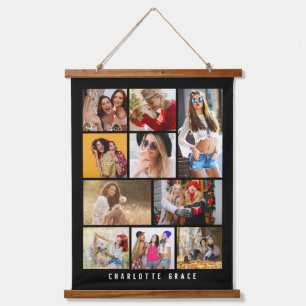 10 Foto Einfache Moderne Minimal Schwarz Stilname Wandteppich Mit Holzrahmen