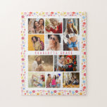 10 Foto Modern Stylish Watercolor Polka Dots Name<br><div class="desc">10 Foto Modern Stylish Watercolor Polka Dots Name Jigsaw Puzzles bietet Ihnen 10 Ihrer Lieblingsfotos für eine einfache und schnelle Aufnahme Ihres eigenen Fotos. Personalisieren Sie sich mit Ihrem Namen und umgeben von einem farbenfrohen Polka Dot Muster. Macht ein perfektes Geschenk für Weihnachten, Geburtstage, Muttertag, Schwestern, beste Freunde und mehr....</div>