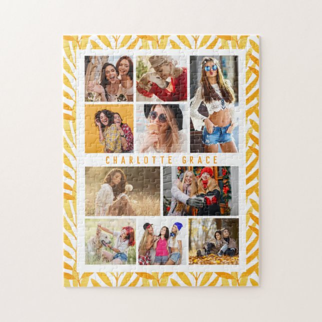 10 Foto Moderne stilvolle Aquarellfarben Blätter N (Vertikal)