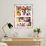 10 Foto Moderne Trendy Hippie Floral Stilvoller Na Leinwanddruck<br><div class="desc">10 Foto Modern Trendy Hippie Floral Stylish Name Leinwand Art bietet zehn Ihrer Lieblingsfotos für eine einfache und schnelle DIY fügen Sie Ihre eigene Foto-Collage. Personalisieren Sie mit Ihrem Namen und umgeben von einem Retro Hippie bunten Blumenmuster. Macht ein perfektes Geschenk für Weihnachten, Geburtstage, Muttertag, Schwestern, beste Freunde und mehr....</div>