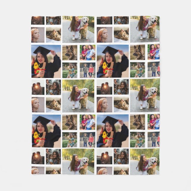 10 Foto personalisiert Fleece Blanket (Vorderseite)