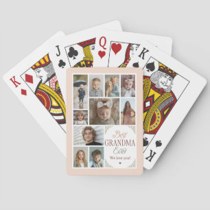 10 FotoCollage Beste Oma je Spielkarten