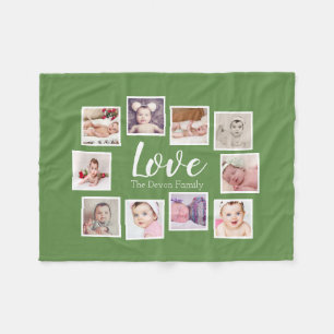 10 FotoCollage Personalisiert Fleecedecke