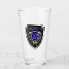 10. Gebirgsabteilung "Climb to Glory" Schild Glas