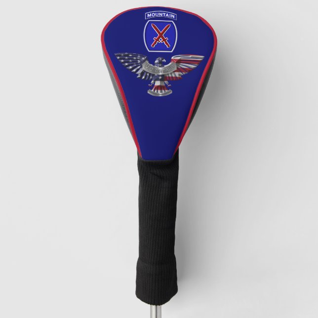 10. Gebirgsabteilung "Climb to Glory" Veteran Golf Headcover (Vorderseite)