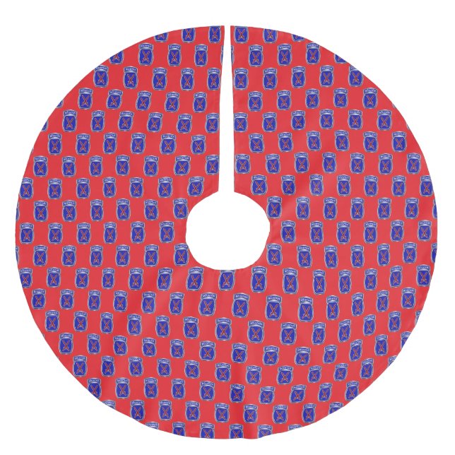 10. Gebirgsdivision  Polyester Weihnachtsbaumdecke (Vorderseite)