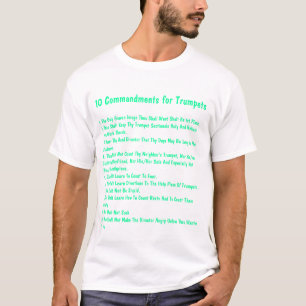 10 Gebote für Trompeten T-Shirt