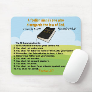 10 Gebote Mousepad